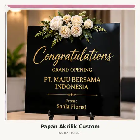 Papan Bunga Akrilik Kepulauan Selayar